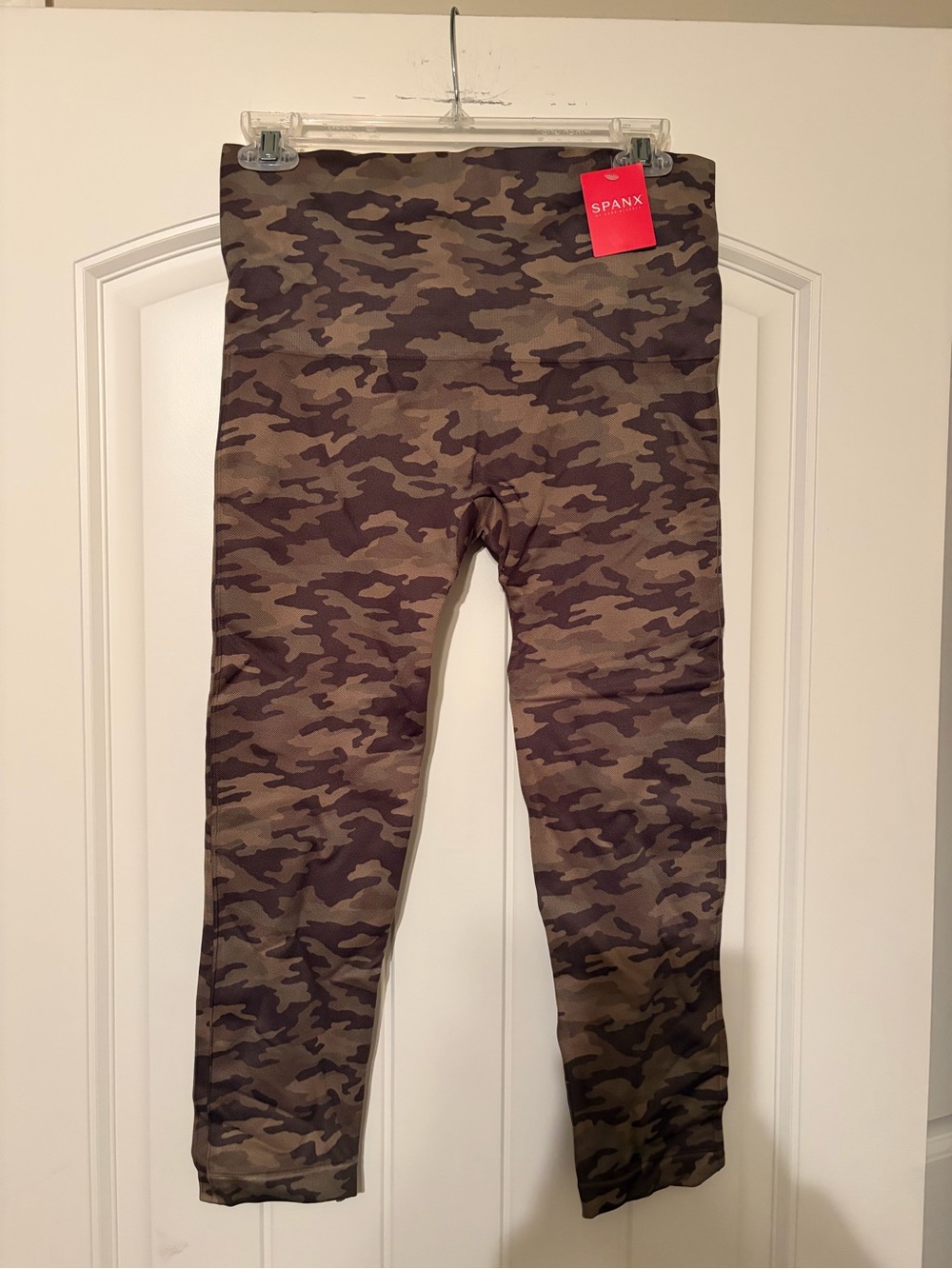 SPANX Olive & Brown Camo High-Rise Leggings